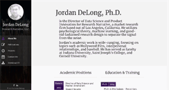 Desktop Screenshot of jordandelong.com