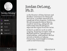 Tablet Screenshot of jordandelong.com